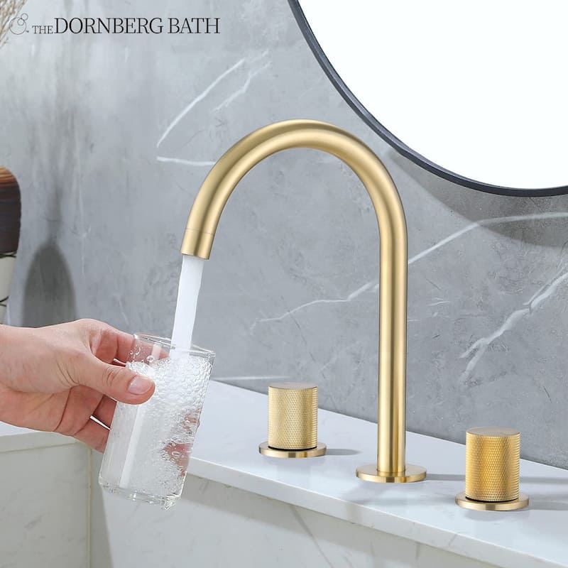 DORNBERG Modern Round Handles Widespread Bathroom Faucet