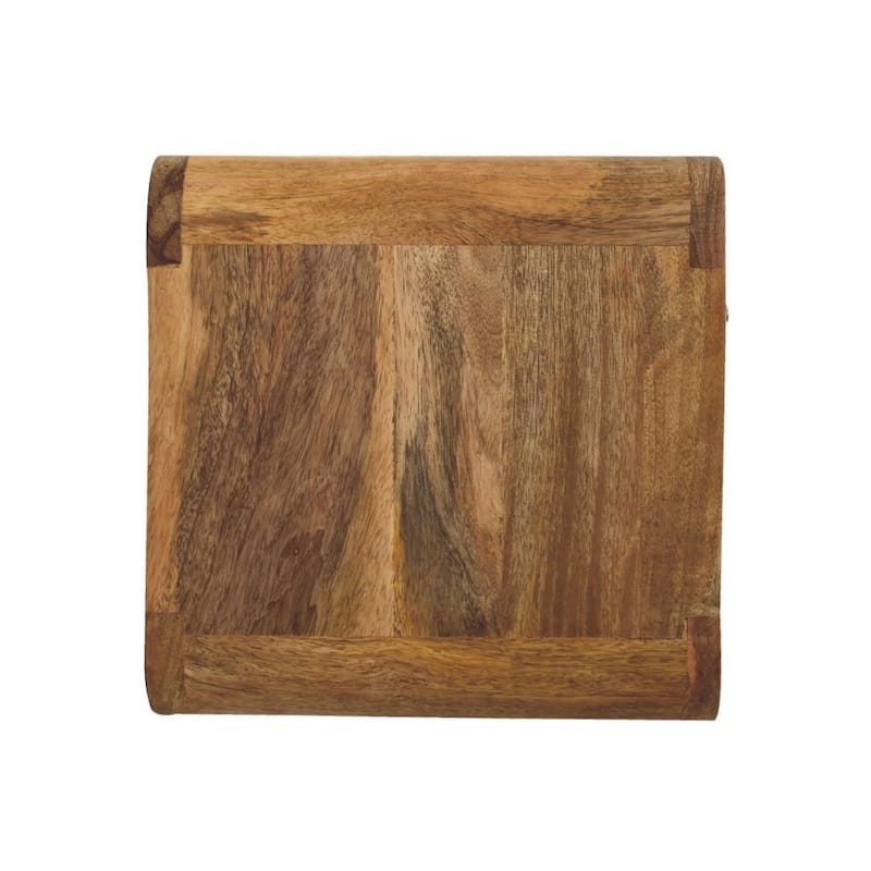 Artisan Furniture Solid Wood Mini Oak-ish Floating Open Nightstand