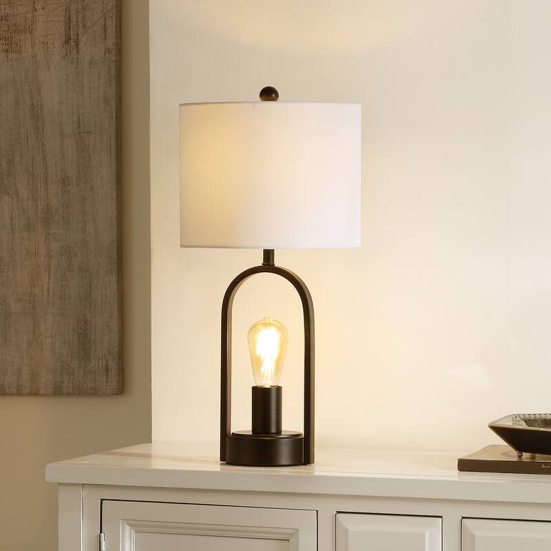 SAFAVIEH Lighting Maze 21" Modern & Contemporary Table Lamp - 10" W x 10" D x 21" H - 10Wx10Dx21H