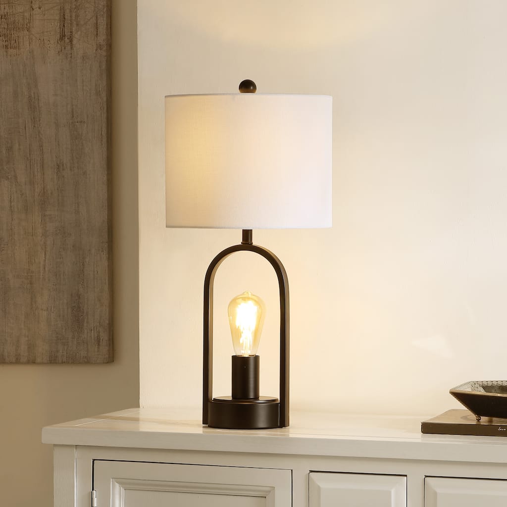 SAFAVIEH Lighting Maze 21" Modern & Contemporary Table Lamp - 10" W x 10" D x 21" H - 10Wx10Dx21H