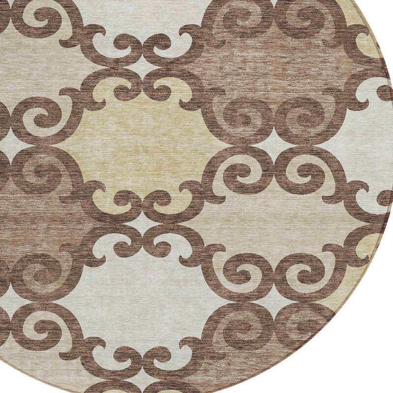 HomeRoots Trellis Transitional Rectangle Outdoor Rug