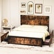 preview thumbnail 1 of 15, Bed Frame with with Wood Headboard