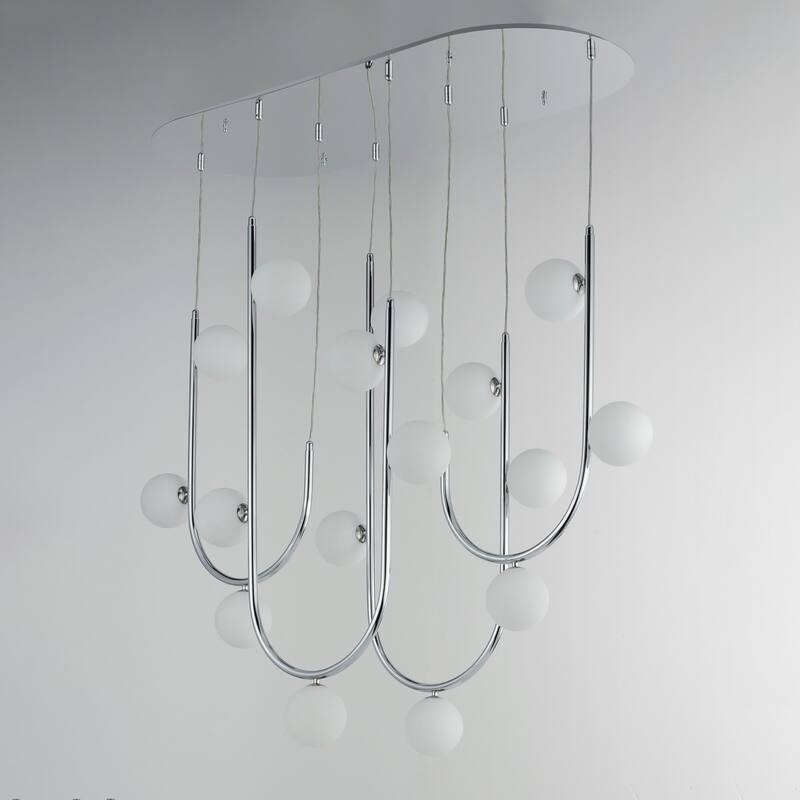 Studio M SM24916 Contour 16 Light 52" Wide LED Abstract Linear Pendant