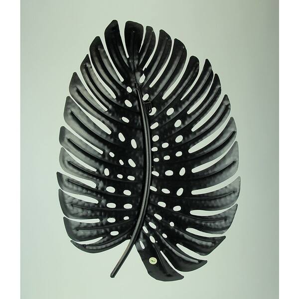Shop Gold Metal Wall Art Giant 3d Leaf Sculpture 26 Inch Set Of 2