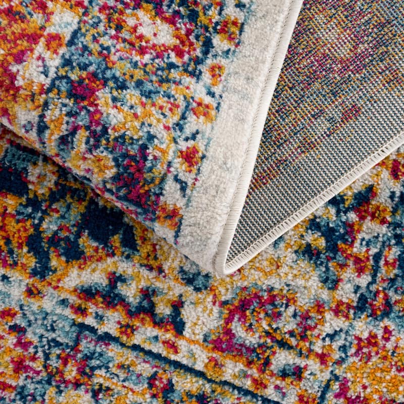 Hauteloom Istanbul Collection Vintage Oriental Traditional Medallion Area Rug