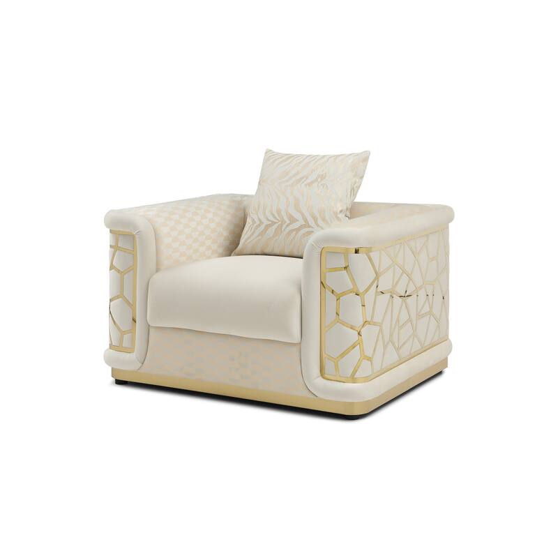 Glory Furniture Talia G0997A-C Chair , IVORY