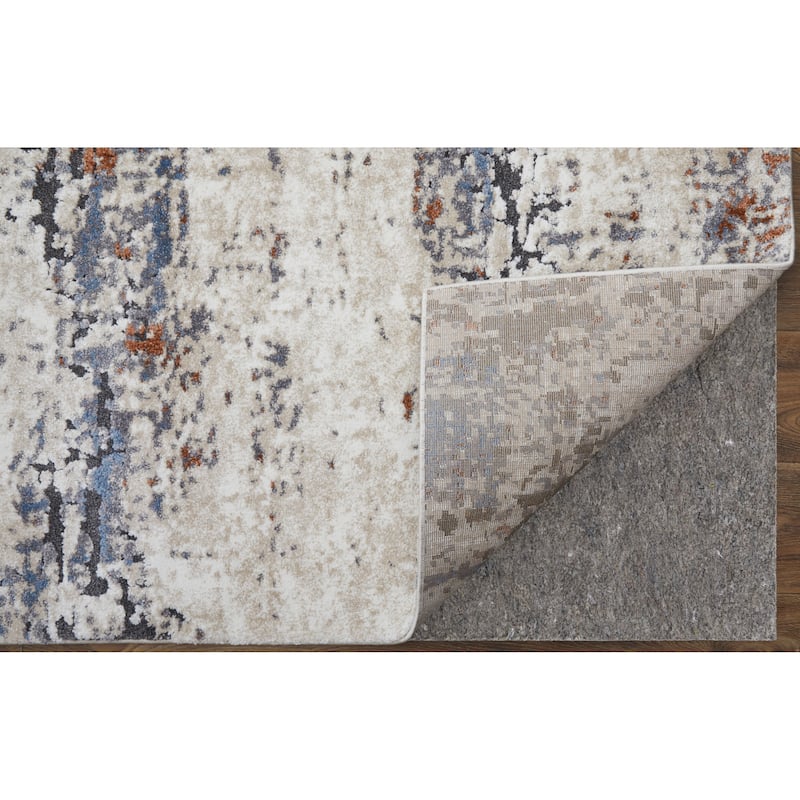 Grand Bazaar Odera Machine Made Abstract Modern Area Rug