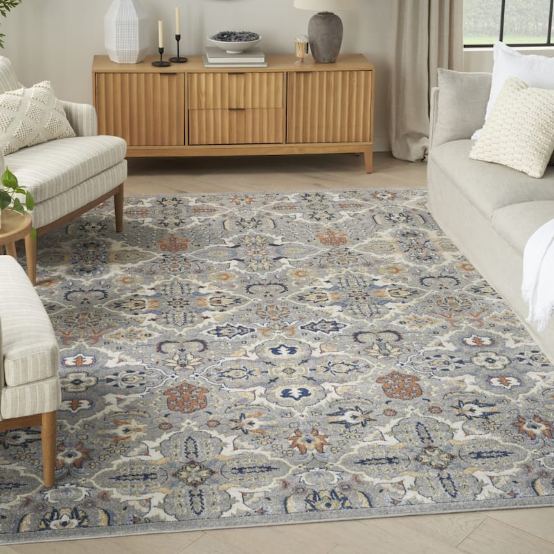 Power Loomed Floral Area Rug - 118