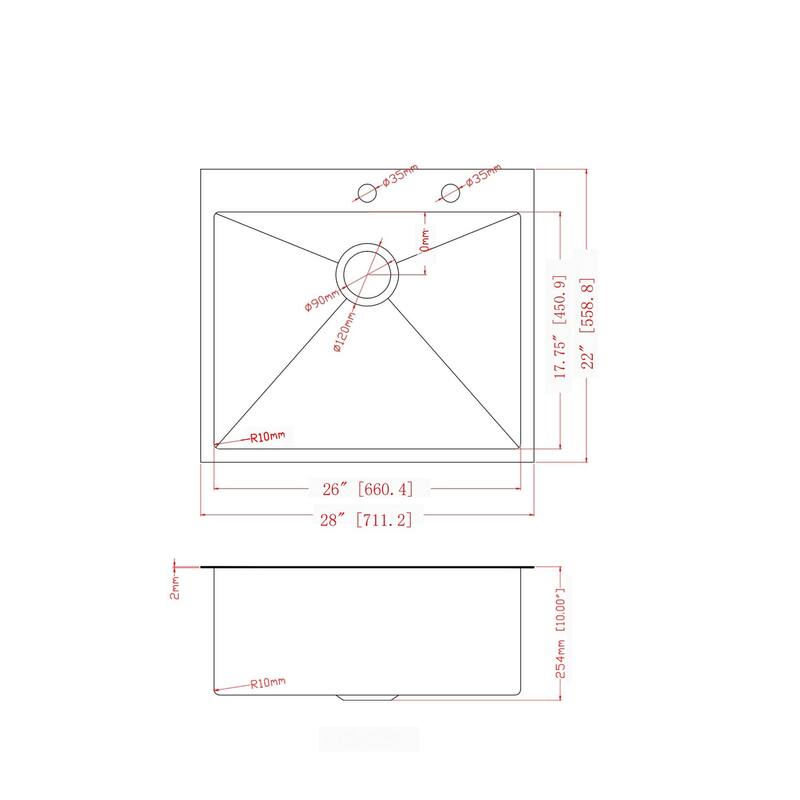 Drop-In 16 Gauge Single Bowl Stainless Steel Kitchen Sink in Brushed Nickel