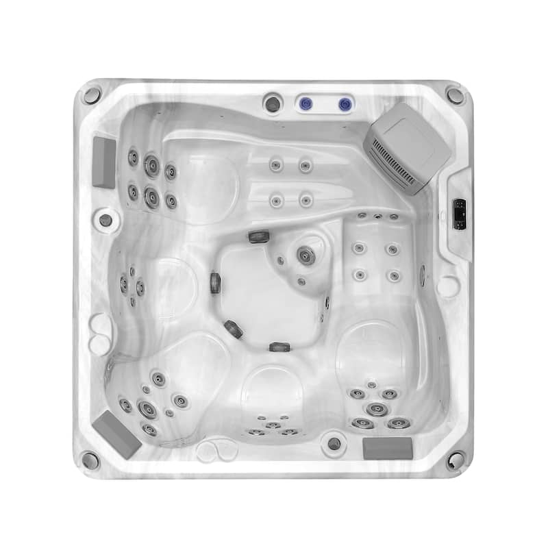 5-Person 41-Jet Premium Acrylic Lounger Spa Standard Hot Tub