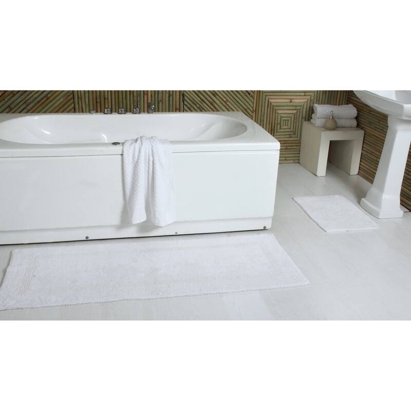Fabstyles Basix Soft & Absorbent Reversible Cotton Bath Rug