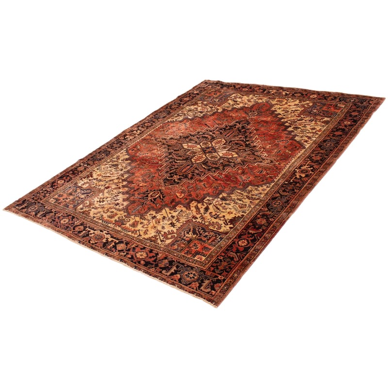 ECARPETGALLERY Hand-knotted Sarabi Copper Wool Rug - 8'2 x 10'10