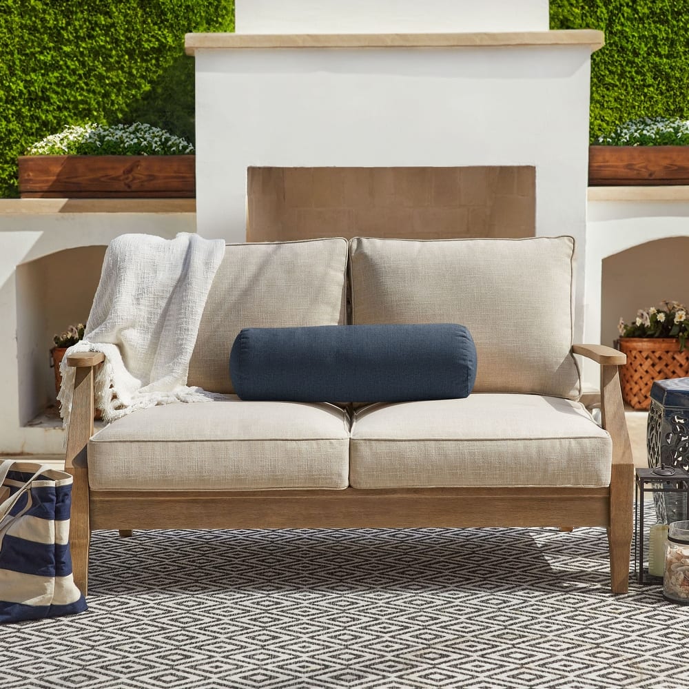 Sorra Home Sunbrella Outdoor Knife Edge Bolster Pillow Single