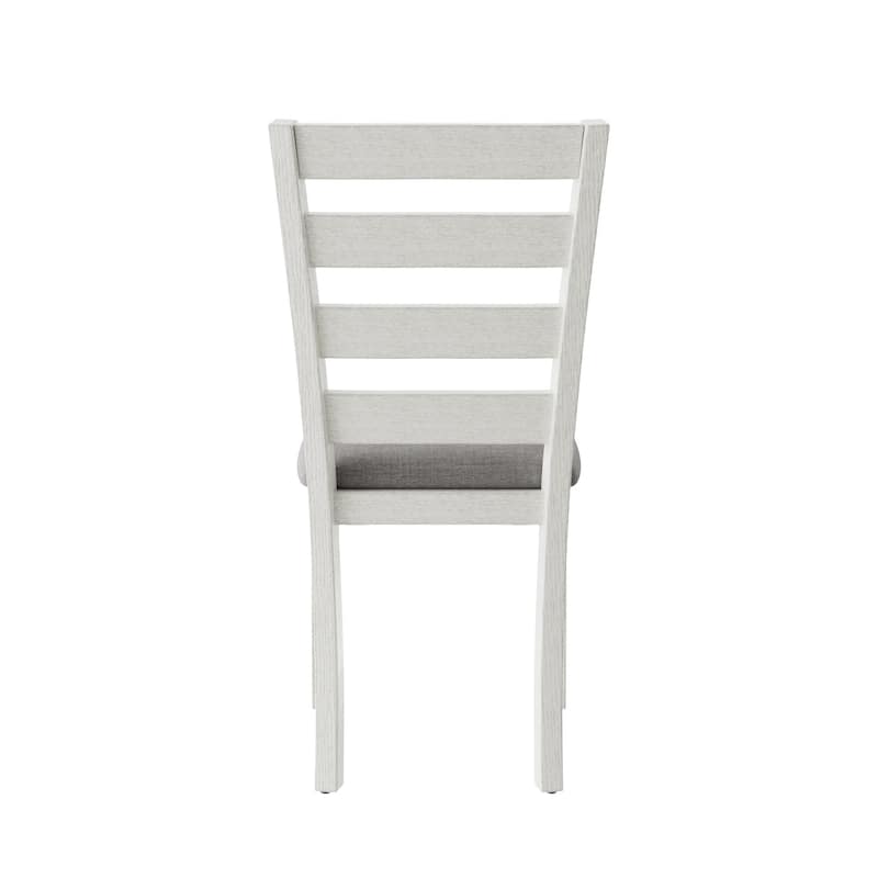 VECELO Solid Wood Dining Chairs Set of 2/4/6 with Linen Fabric Seating
