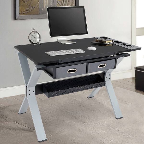 Shop Gymax Adjustable Drafting Table Drawing Desk Tiltable
