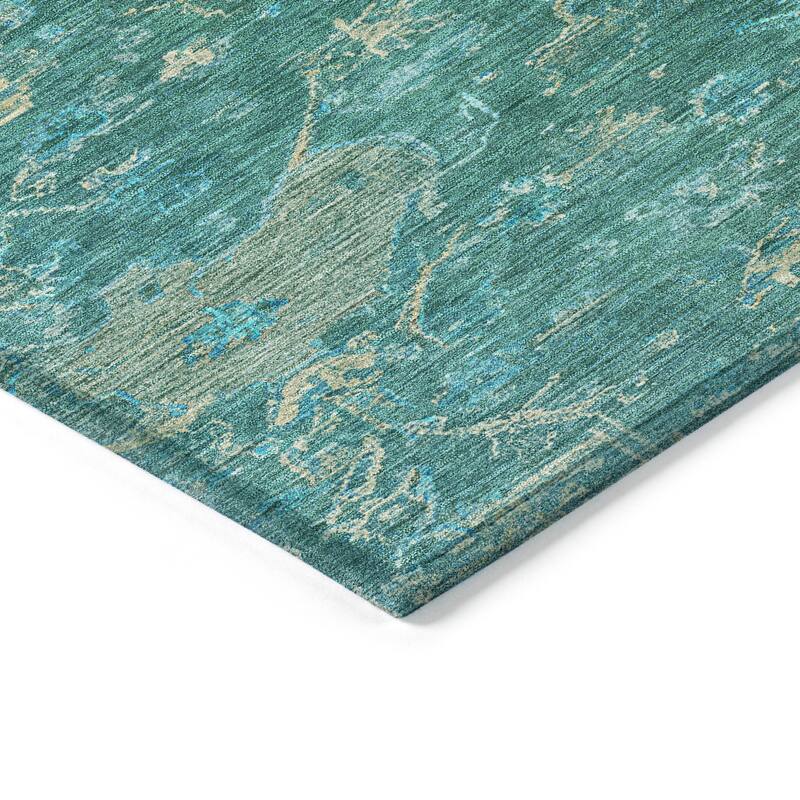 Machine Washable Indoor/ Outdoor Traditional Chelsea Chantille Rug