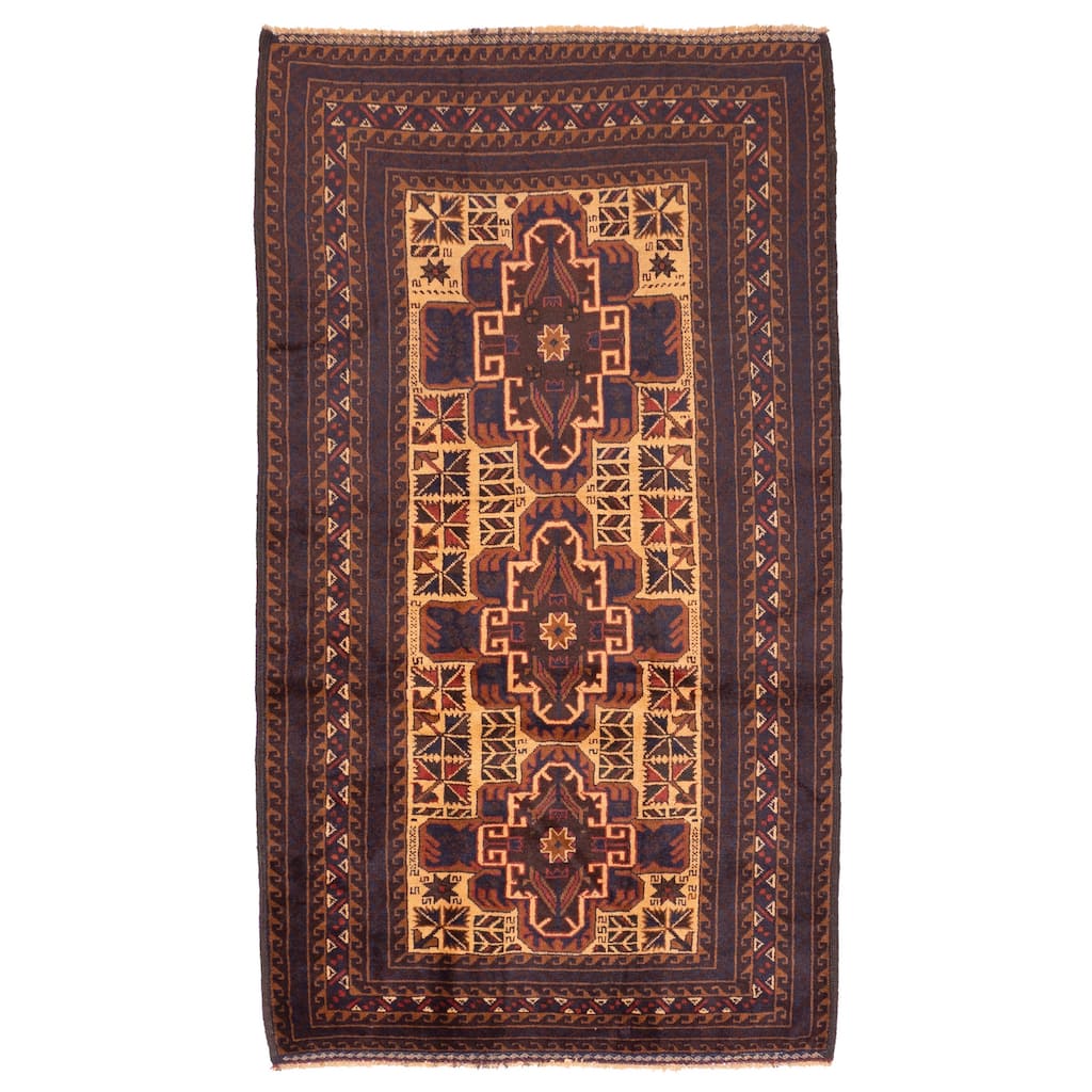 ECARPETGALLERY Hand-knotted Teimani Beige Wool Rug - 3'8 x 6'7