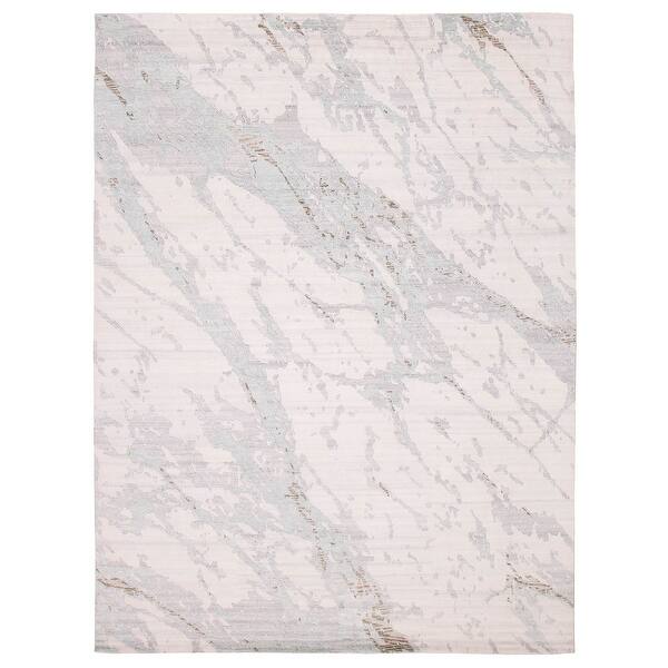 slide 2 of 9, ECARPETGALLERY Hand-knotted Alma White Wool Rug - 8'10 x 11'10