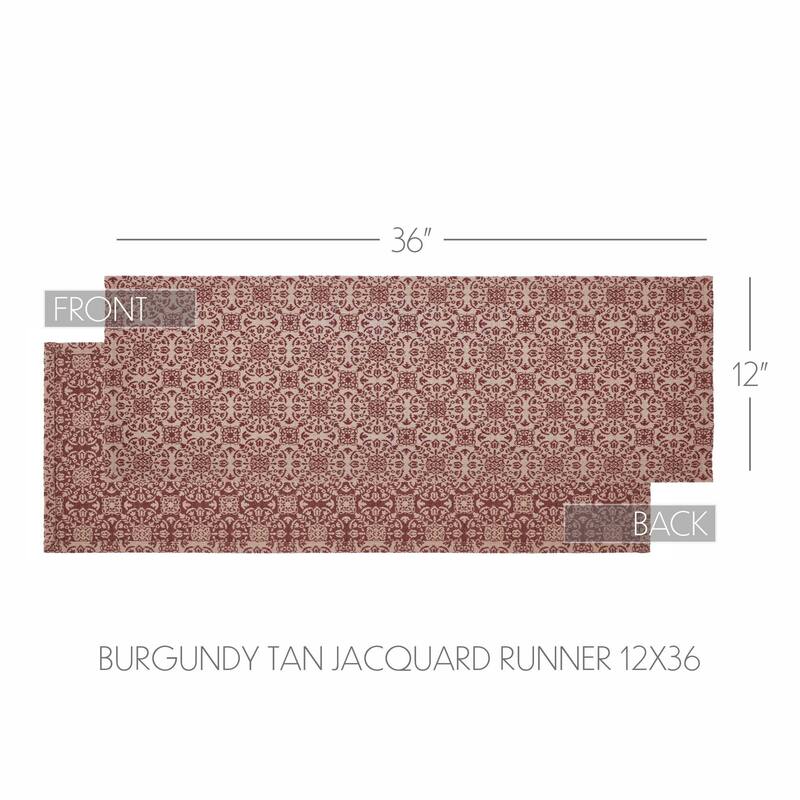 Custom House Black Tan Jacquard Runner 12x36