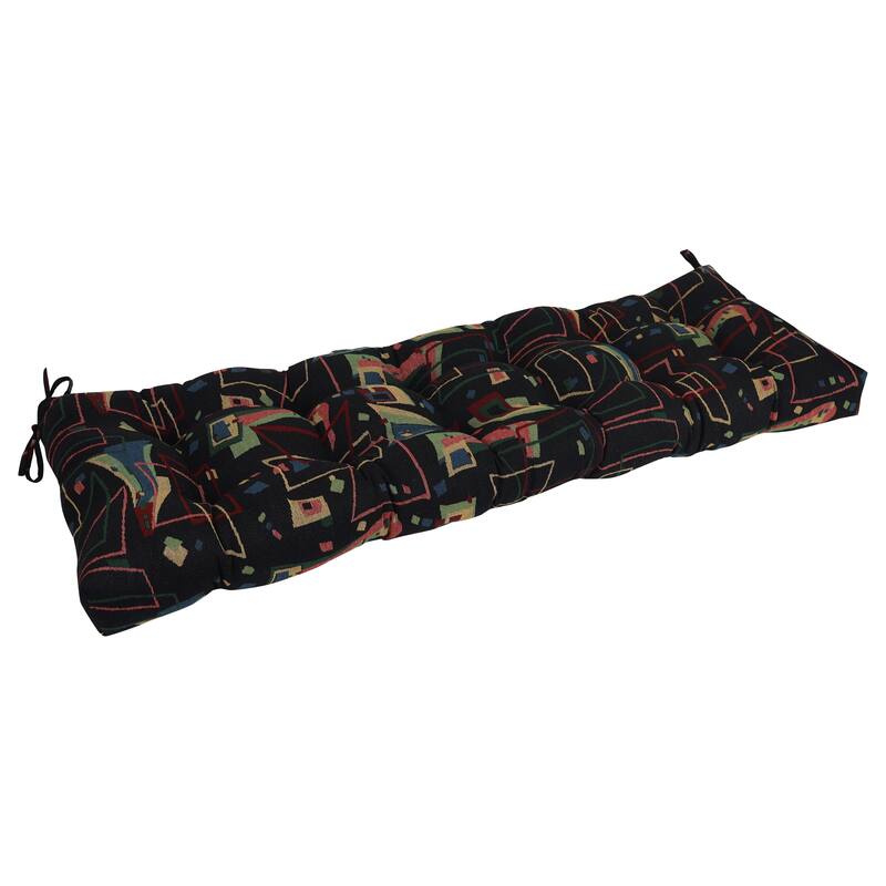 Tufted Tapestry Bench Cushion (Multiple Widths) - 60 x 19 - Spin City