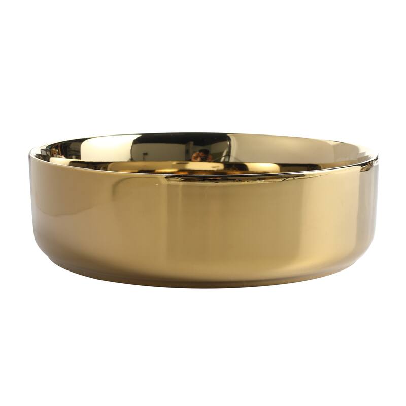 Topcraft Ceramic Countertop Art Basin Bathroom Sinks - 15.7"