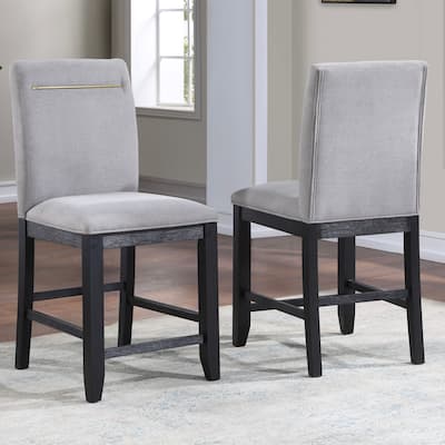 Steve Silver Yantis Grey Counter Height Dining Chair (Set of 2)