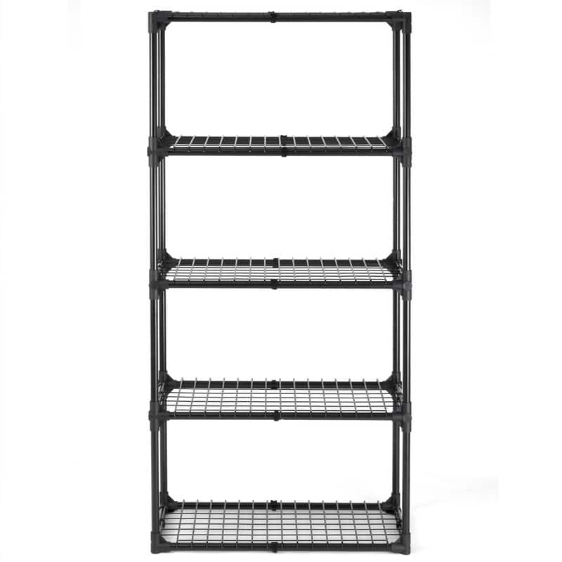 5-Shelf Wire Rack with/without Cover, 1 Pack