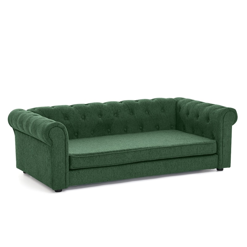 Elegant Rectangular Pet Sofa Bed for Dogs Up to 130lbs