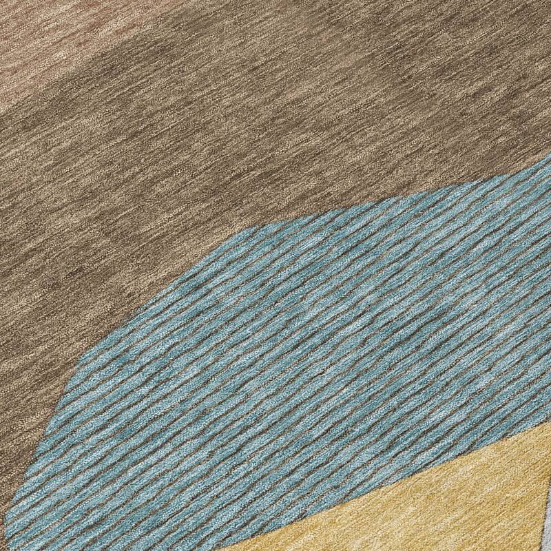 Machine Washable Indoor/ Outdoor Modern Dacono Chantille Rug