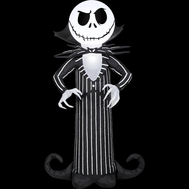Halloween 3.5 ft. H Airblown Inflatable Jack Skellington w/Stylized Collar