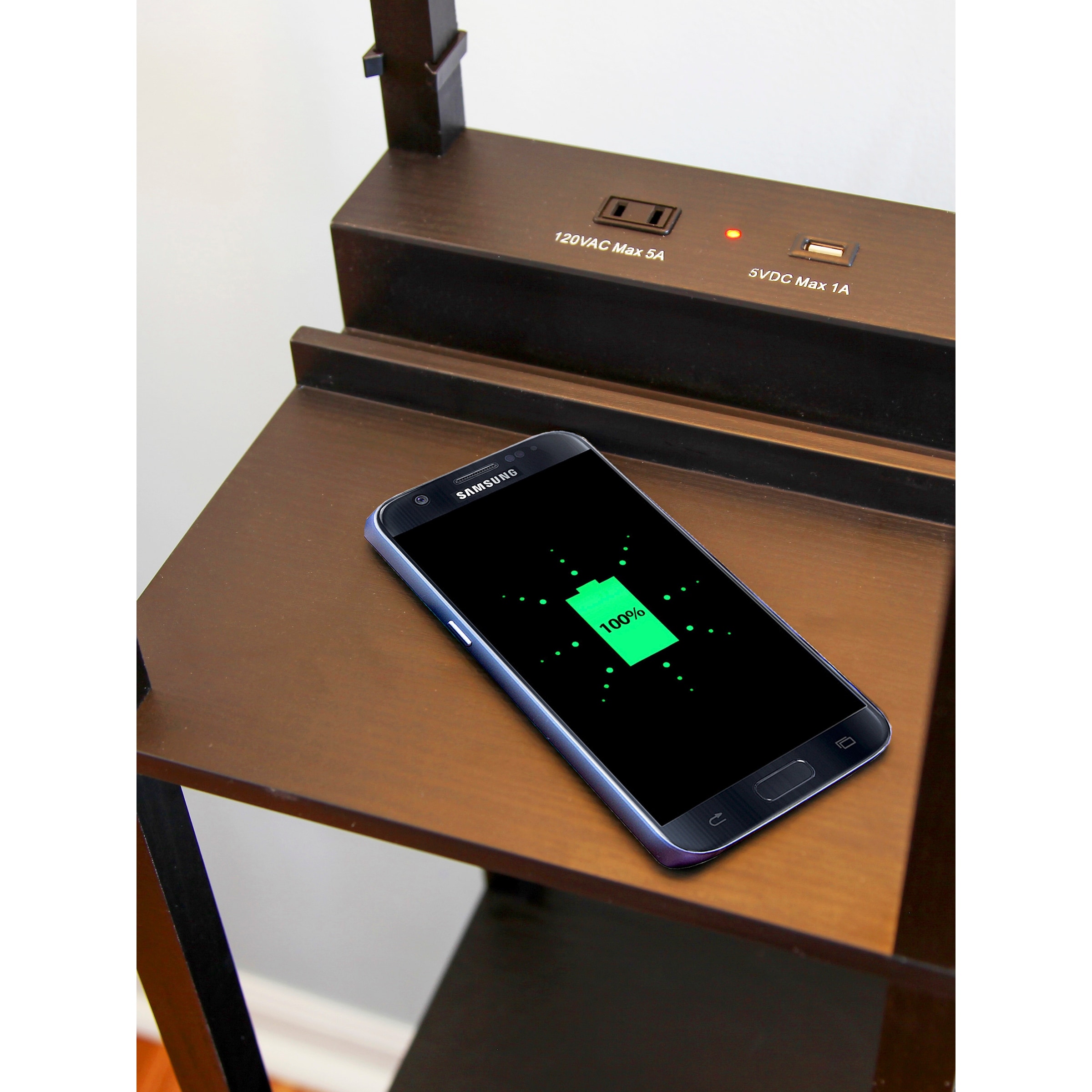 Brightech Maxwell 63 Classic Black Modern USB and Wireless