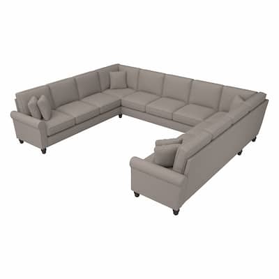 Hudson 137W U Shaped Sectional Couch by Bush Furniture