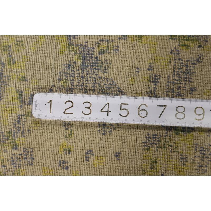 All-Over Abstract Oriental Area Rug Hand-Knotted Wool Carpet - 6'7"x 9'8"