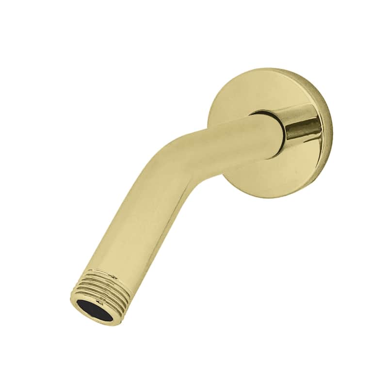 Kingston Brass AquaElements 6-Inch Shower Arm with Flange - Polished Brass