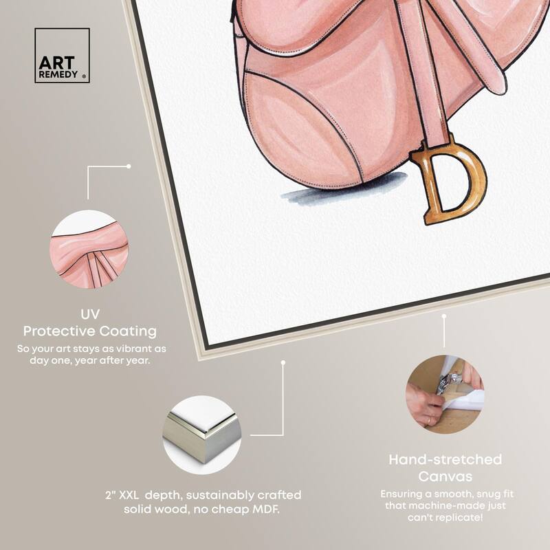 Doll Memories - Blush Pink Bag Canvas by Art Remedy