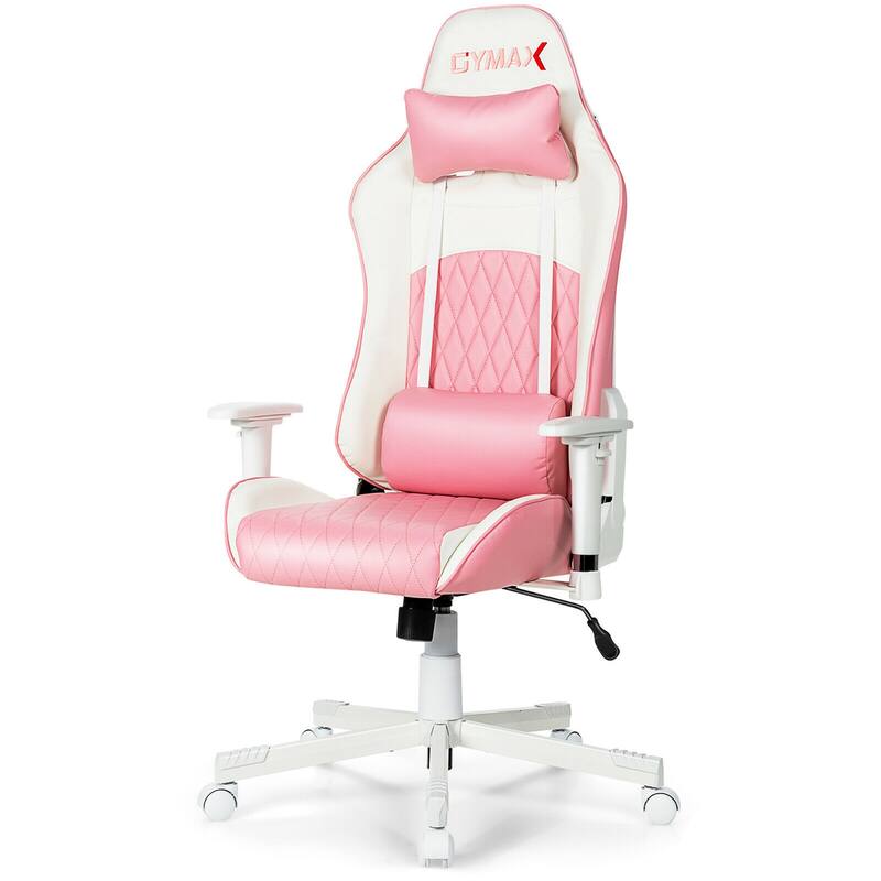 Gymax Gaming Chair Racing Style Adjustable Swivel Computer Office - See Details