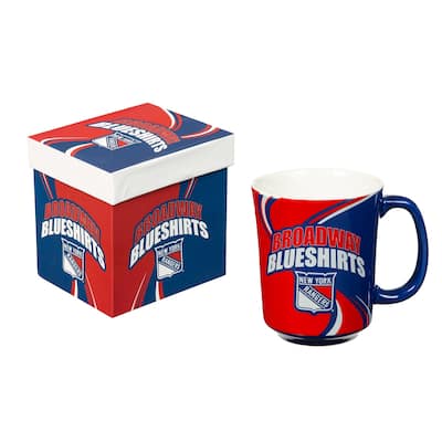 New York Rangers, 14 oz Ceramic Coffee Mug w/ Gift Box