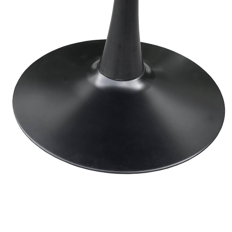 Modern Round Dining Table End Table Leisure Coffee Table with Metal Base