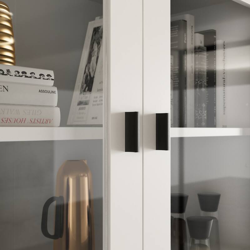 Timechee Combined Bookcase Kitchen Cabinet Media Cabinet Pantry