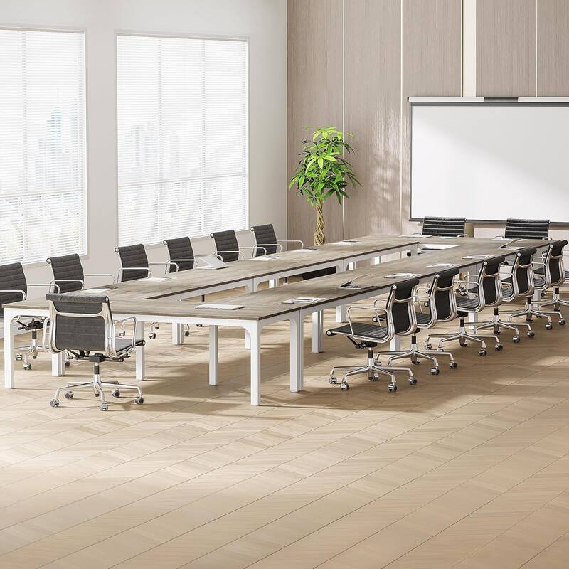 78.74" Large Rectangle Conference Table/Desk, Modern Seminar Meeting Table, Business Tables for Boardroom & Office