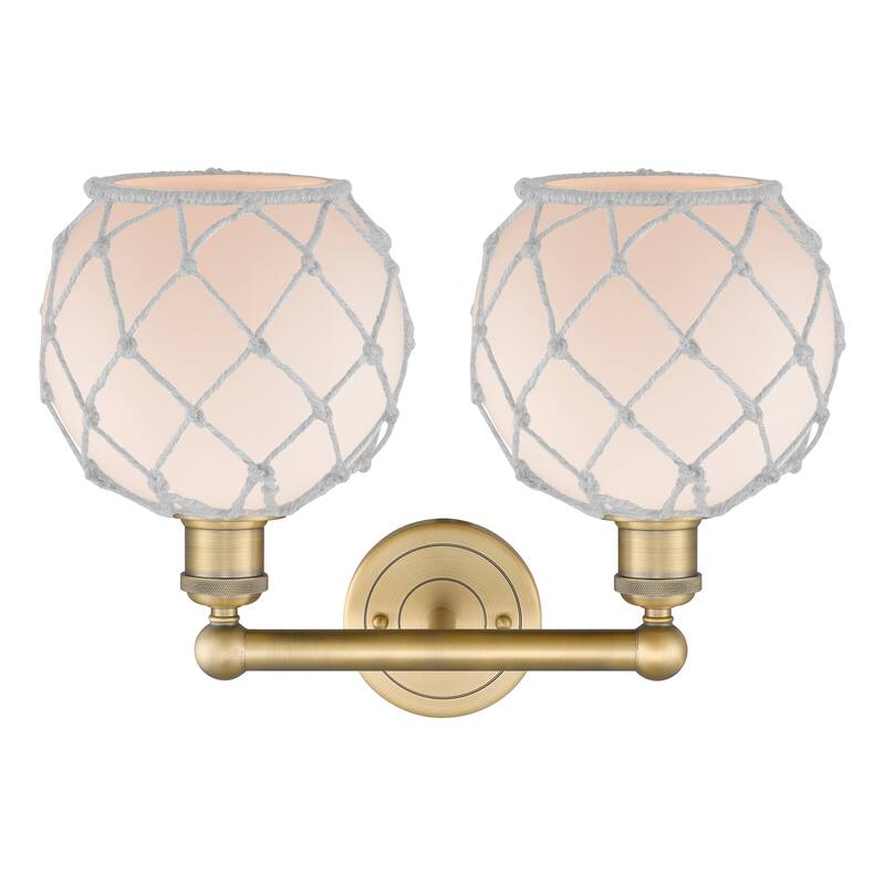 Innovations Lighting Endless Possibilities Edison - Farmhouse Rope - 2 Light 17" Bath Vanity Light