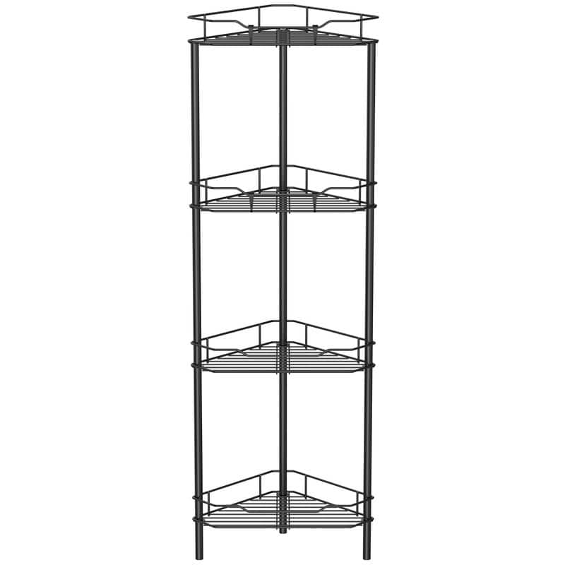 Shelves Stand Rack - 14.17 x 14.17x 43.3 inches - Black