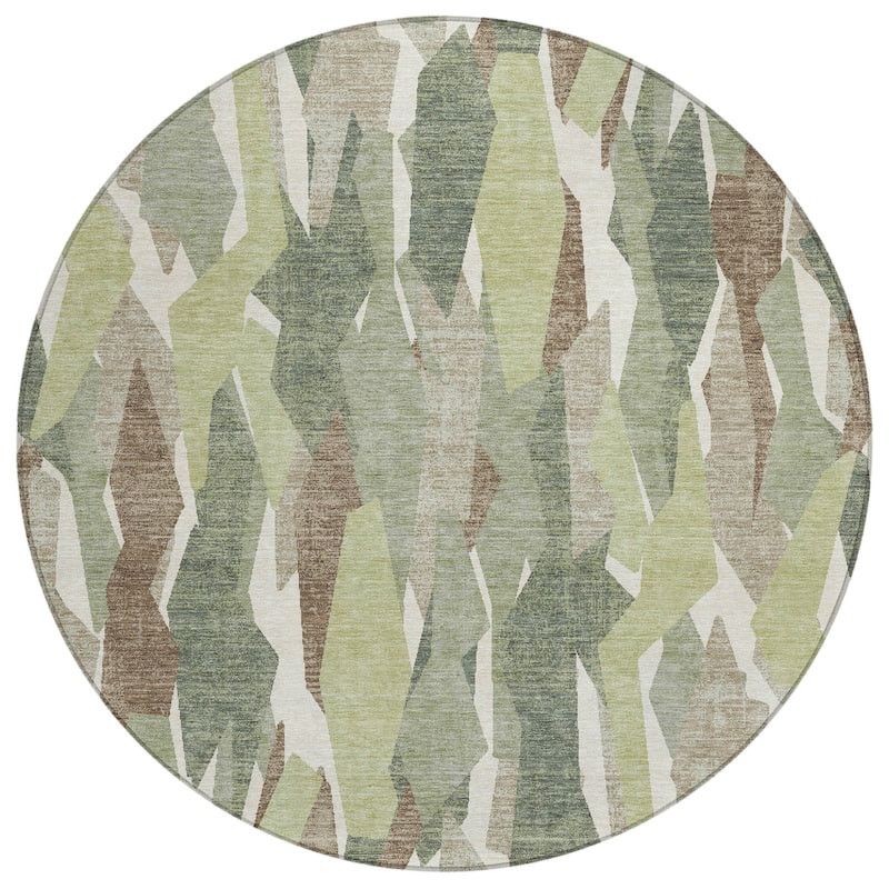 Machine Washable Indoor/ Outdoor Contemporary Dylan Chantille Rug