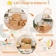 preview thumbnail 3 of 6, 3-in-1 Kids Convertible Storage Bench Wood Activity Table & Chair Set