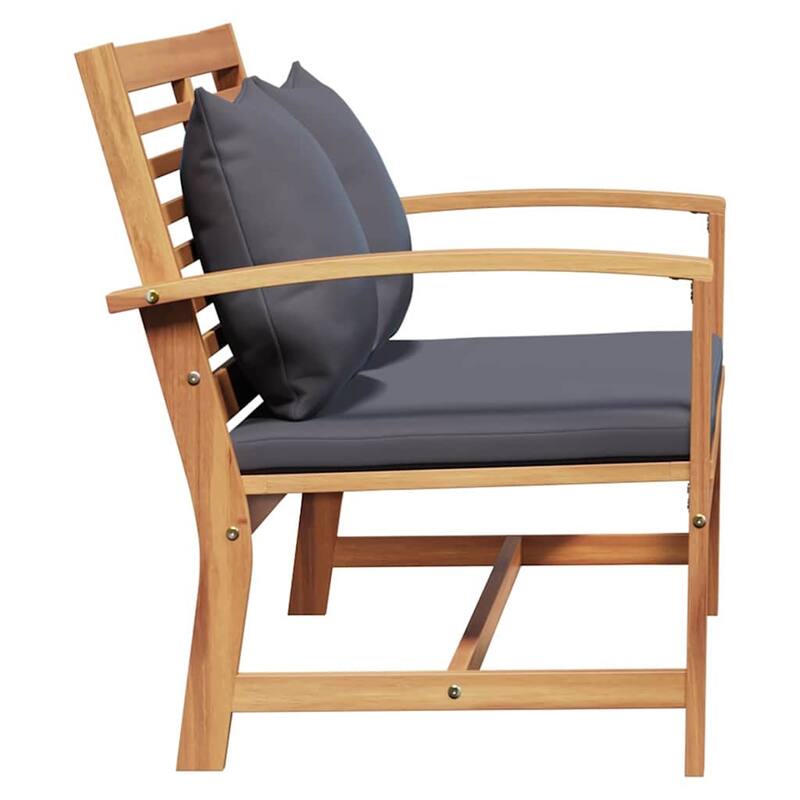 vidaXL Garden Sofa Set 2 pcs Natural Solid teak wood - 37.4 x 17.7 x 15.7
