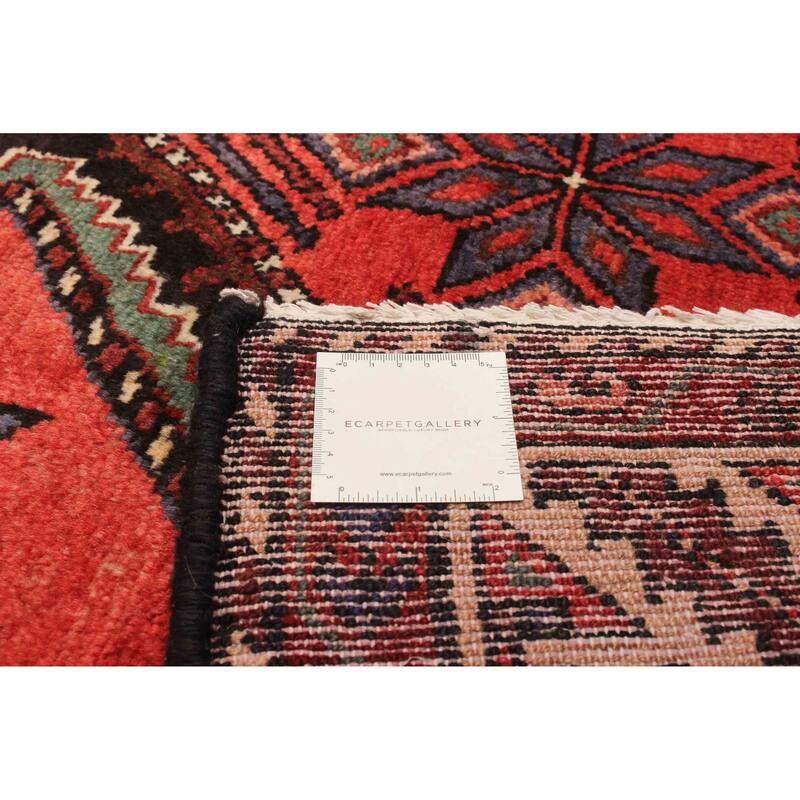 ECARPETGALLERY Hand-knotted Konya Anatolian Red Wool Rug - 3'7 x 9'10