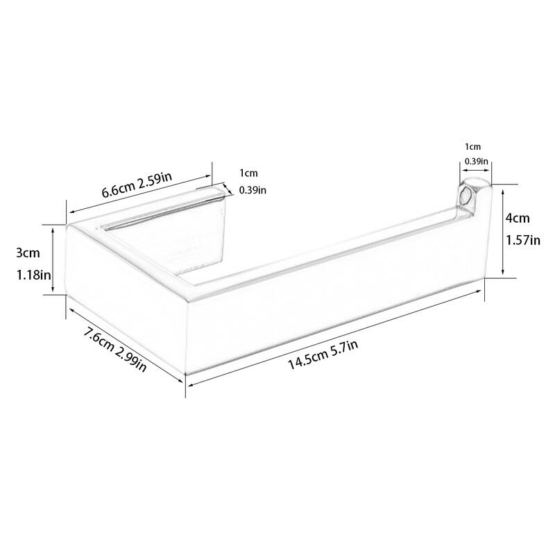 304 Stainless Steel Paper Towel Rack Hidden Installation