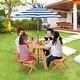 preview thumbnail 3 of 19, Costway Kids Wooden Table Set with Octagon Table 4 Stools & Removable - See Details