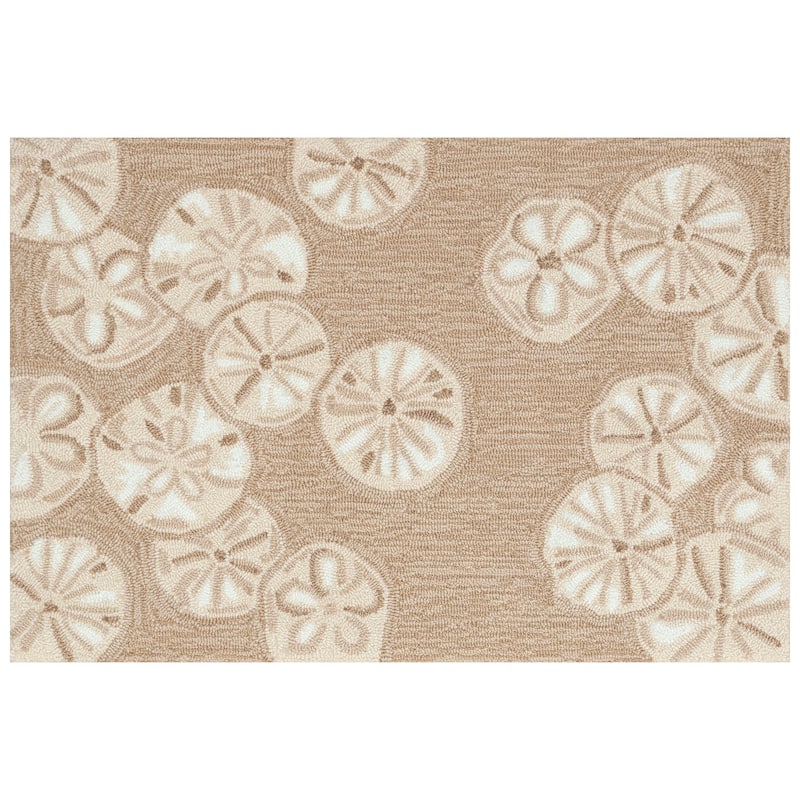 Liora Manne Capri Sea Biscuit Indoor/Outdoor Area Rug Seafoam 1'8" x 2'6" - 1'8" x 2'6" - Natural
