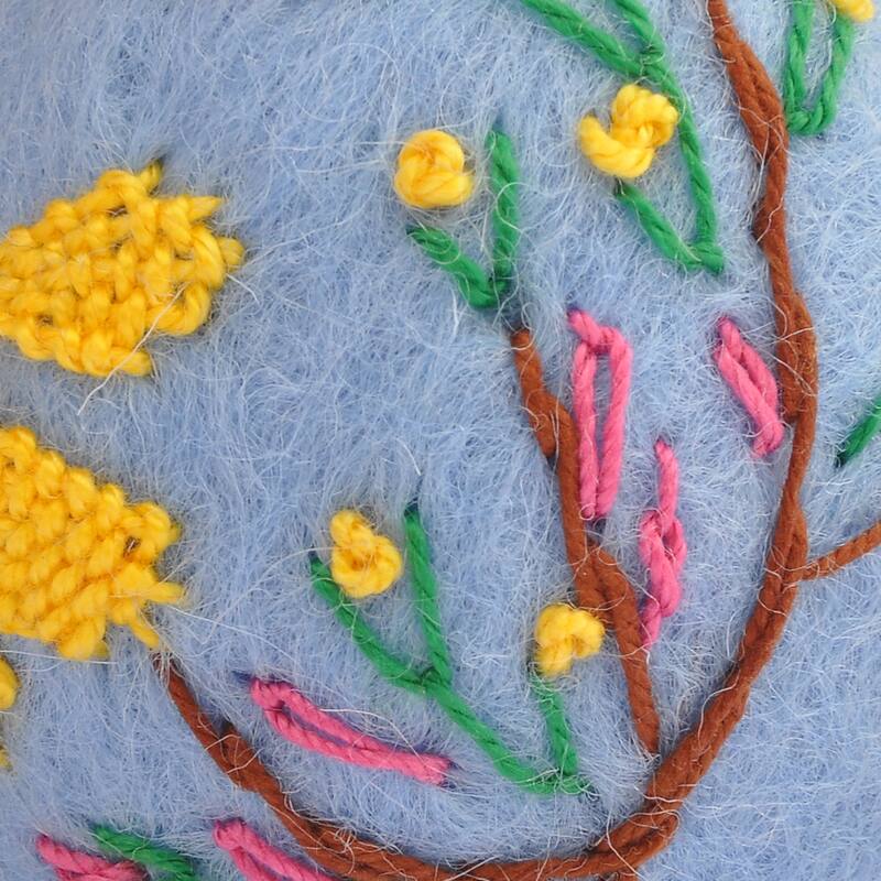 Novica Handmade Armenian Spring Embroidered Felt Ornament